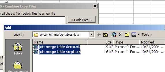 Combine (Append) Tables, Sheets, Files to Merge a Master List