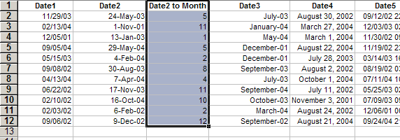 Convert Excel Dates to Weekday, Year, Month, Quarter, Hour