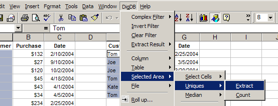 Count / Extract Unique Values