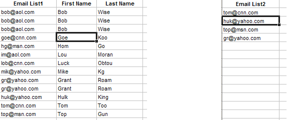 Find & Remove Duplicates - Dedupe Excel Table List