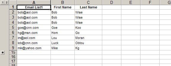 Find & Remove Duplicates - Dedupe Excel Table List