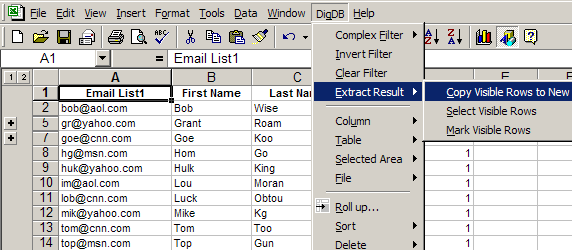 Find & Remove Duplicates - Dedupe Excel Table List