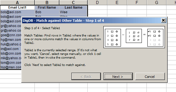 Find & Remove Duplicates - Dedupe Excel Table List