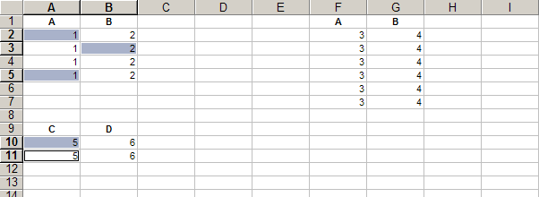 Expand Selection in Excel