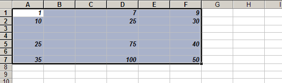 Fill Blank Cells in a Range