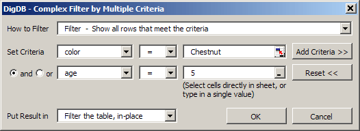 Excel filter - advanced & complex filtering