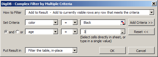 Excel filter - advanced & complex filtering