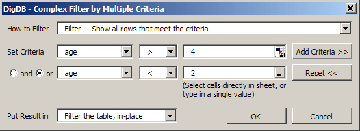 Excel filter - advanced & complex filtering