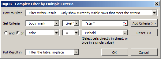 Excel filter - advanced & complex filtering