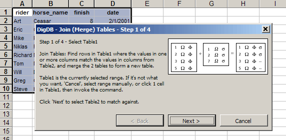 Join (merge) Tables (lists)