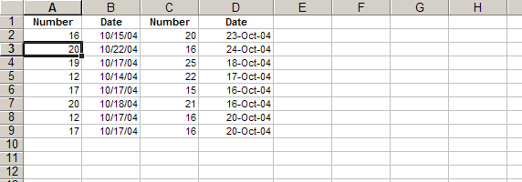 Excel Median - middle value in selection