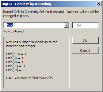 Excel rounding