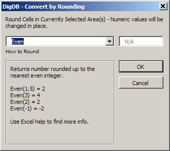 Excel rounding