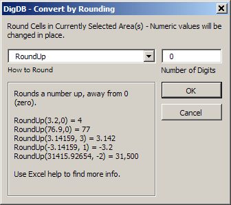 Excel rounding