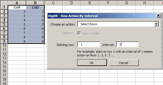 Row Intervals - Insert, Delete, Copy