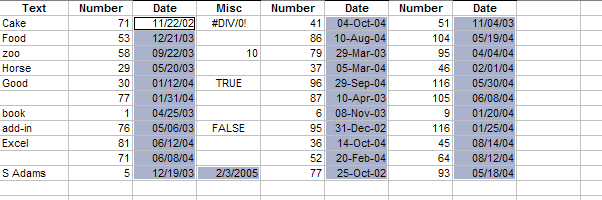 Select cells by multiple criteria, wildcard