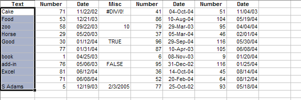 Select cells by multiple criteria, wildcard