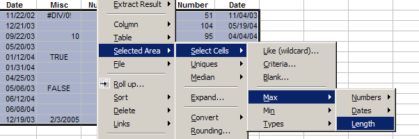 Select cells by multiple criteria, wildcard