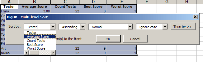 Excel sorting - multiple levels