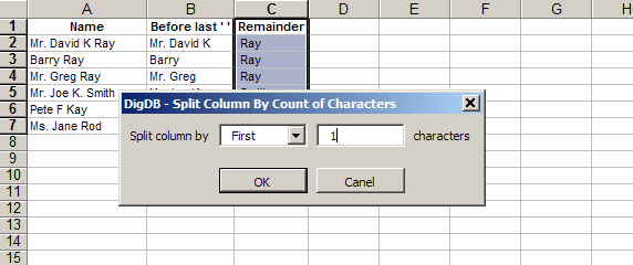 Split Column - by Delimiter or Length