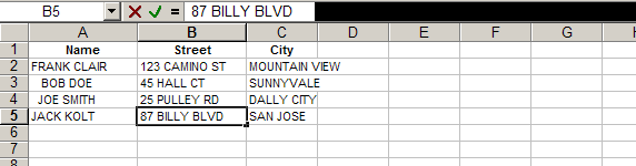 Trim spaces in cells or columns