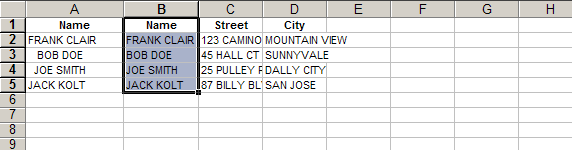 Trim spaces in cells or columns